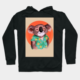 Koala with Hawaii Shirt Hoodie